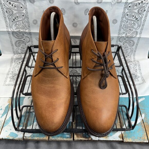 Johnston Murphy 25-2022 Copeland Chukka Boots Brown Leather Men's Size 8M - Picture 3 of 10
